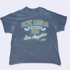 Surf Core Pacific Sunwear Los Angeles Graphic Tee Large